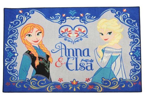 Steen luchthaven schuintrekken Disney Frozen vloerkleed Anna & Elsa.