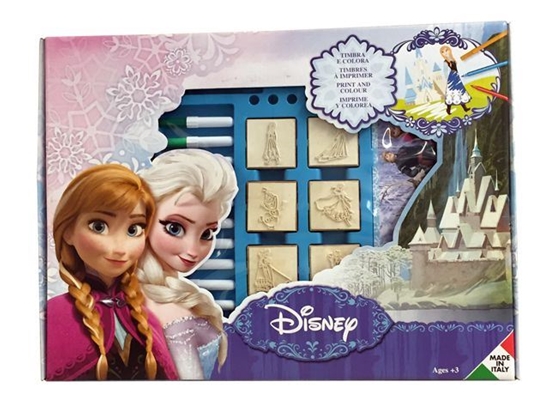 Disney Frozen kleur en stempelset 22 delig.