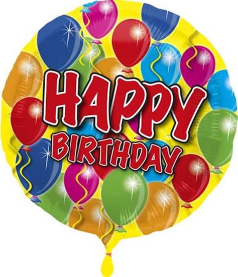 Afbeelding van Folie ballon Happy Birthday 18"