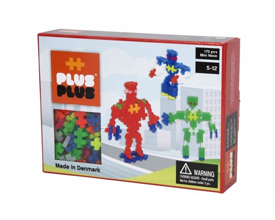 Afbeelding van Plus-Plus Mini 170 Neon 3 in 1 pakket Robots