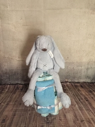 Afbeelding van Luiertaart konijn blauw Happy Horse