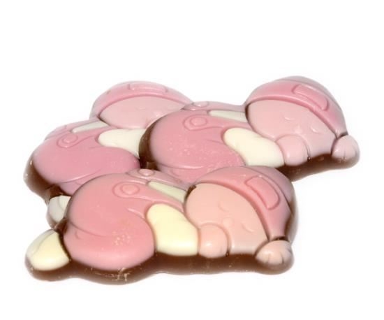 Afbeelding van Choco babies melk wit/roze