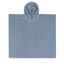 Afbeeldingen van Poncho Grey Blue geborduurd met Naam