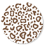 Afbeeldingen van Muurcirkel Leopard Bruin