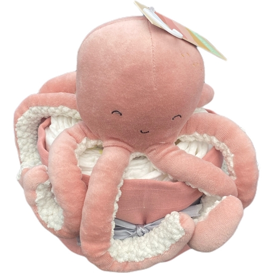 Afbeelding van Luiertaart Octopus Roze