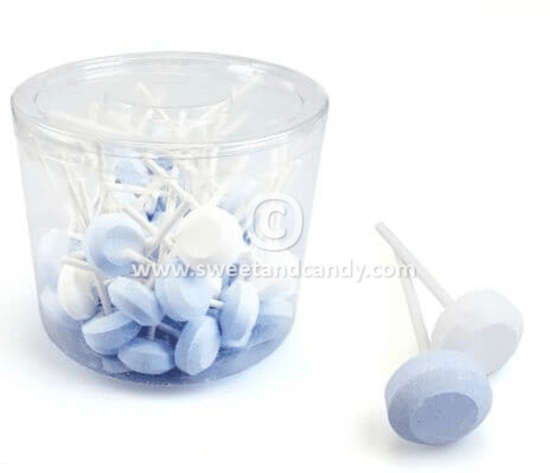 Afbeelding van Dextrose Lollys Blauw-Wit 500 gram