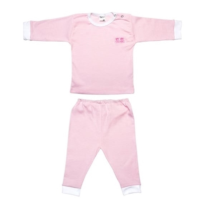 Afbeeldingen van Pyjama Beeren Bodywear Roze streep