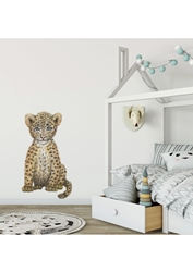 Afbeelding van Muursticker Baby Luipaard 50x70 cm