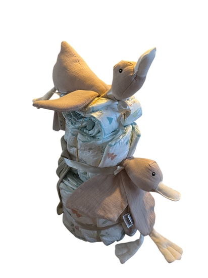 Afbeelding van Luiertaart Eend Crème