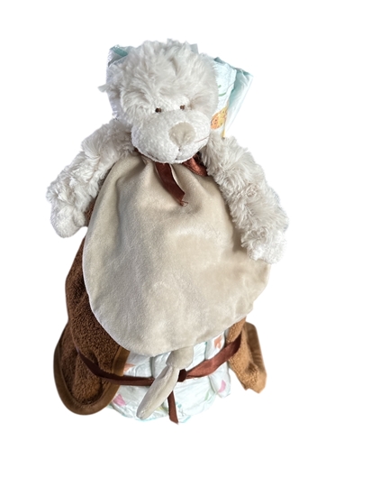 Afbeelding van Luiertaart Aap Bruin