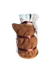 Afbeelding van Luiertaart Aap Bruin