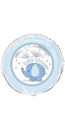 Afbeeldingen van Folie ballon babyshower blauw, 45 cm